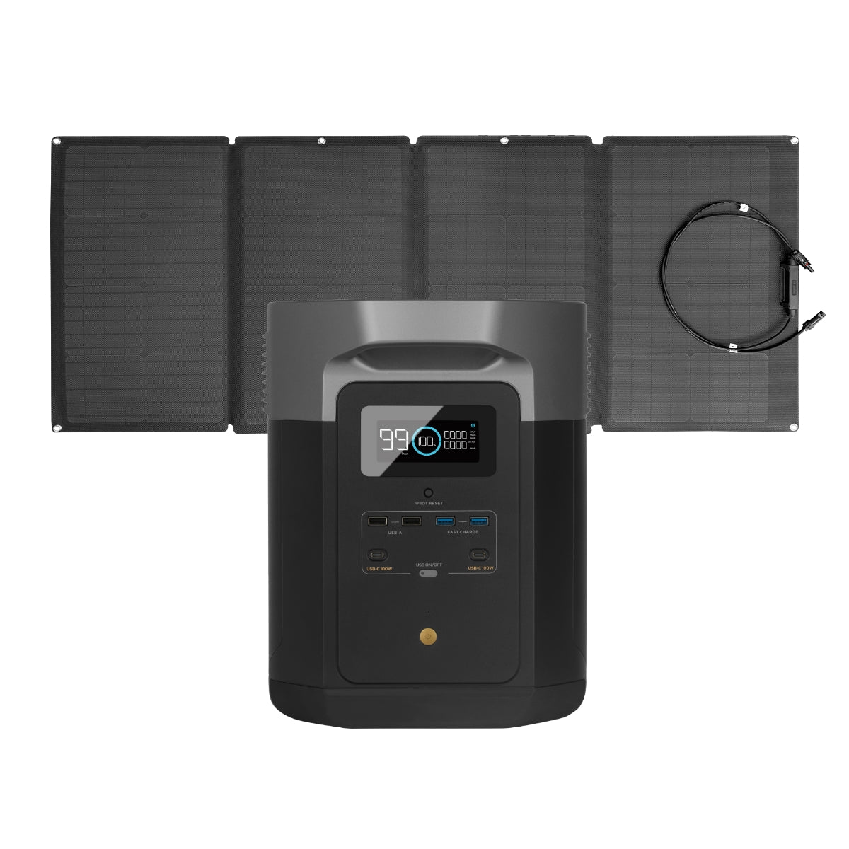 EcoFlow DELTA Max 1600 + 160W Solar Panel Energy Bundle