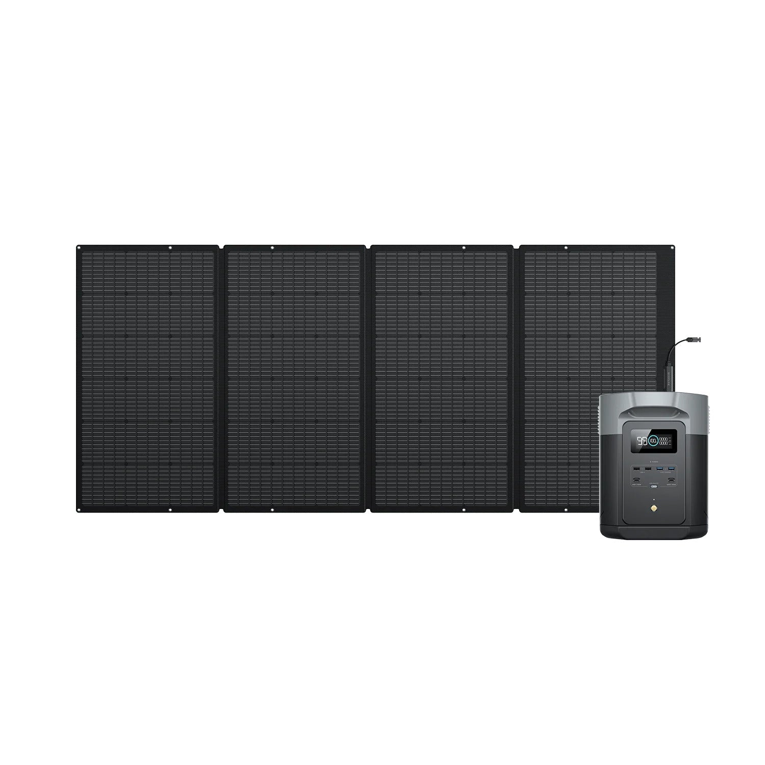 EcoFlow DELTA 2 + 400W Portable Solar Panel Energy Bundle.