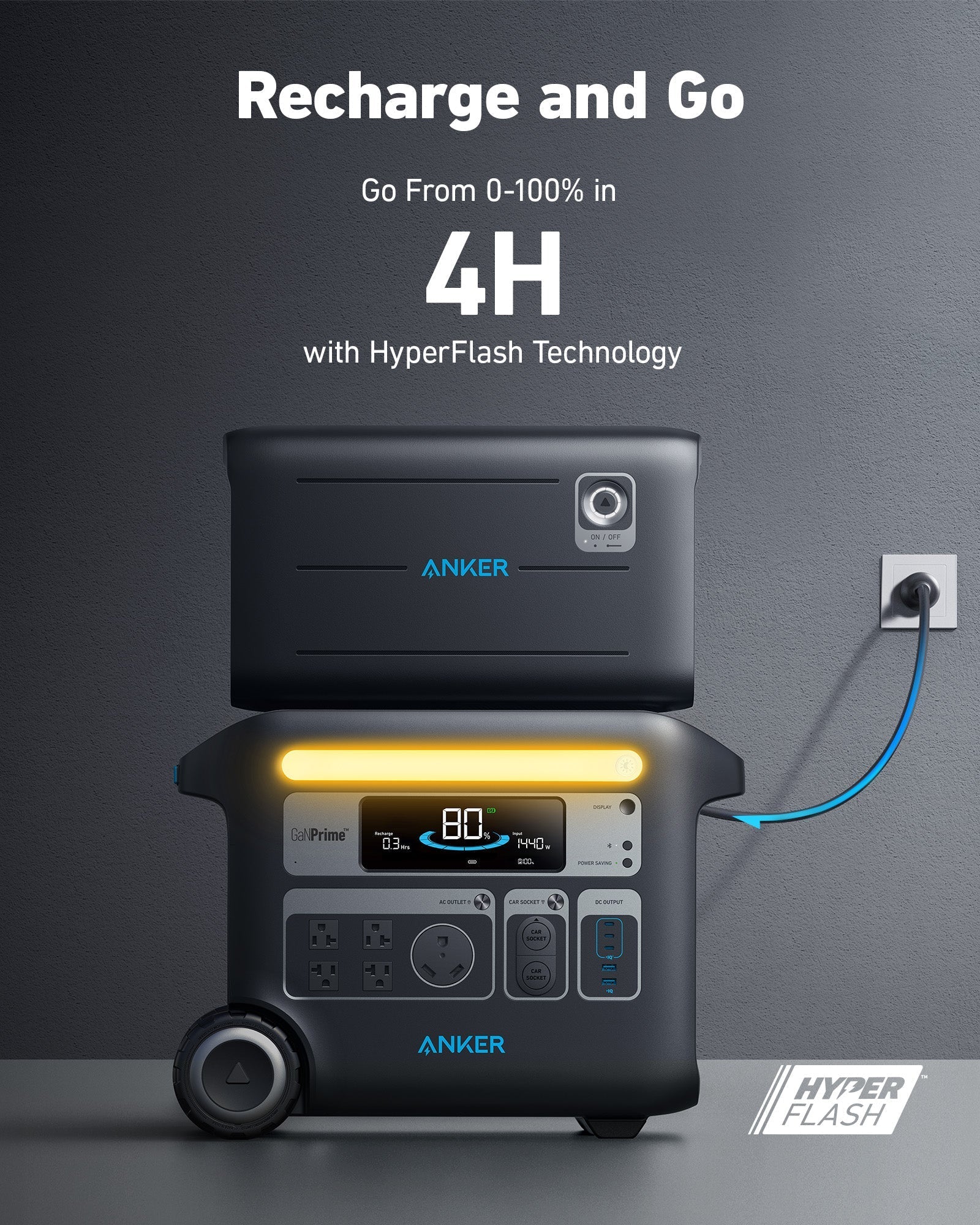 Anker PowerHouse 767 with Expansion Battery