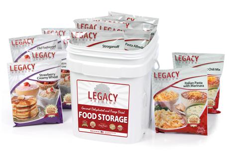 Legacy Premium 60 Serving Breakfast, Lunch, and Dinner Bucket